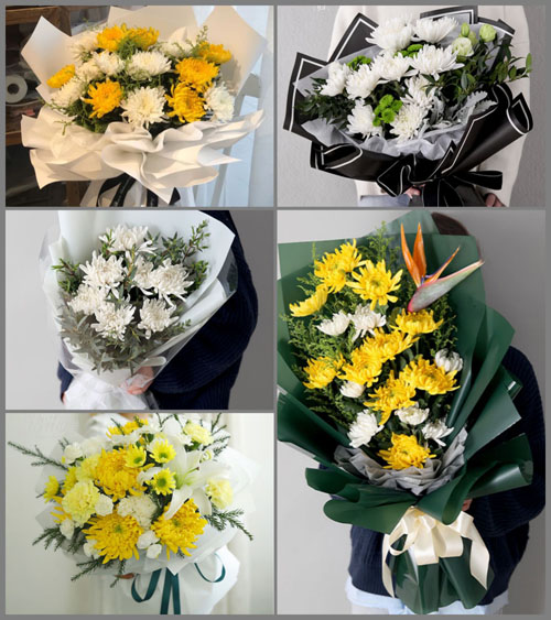 广东梅州市大埔县湖寮镇白事花束代送